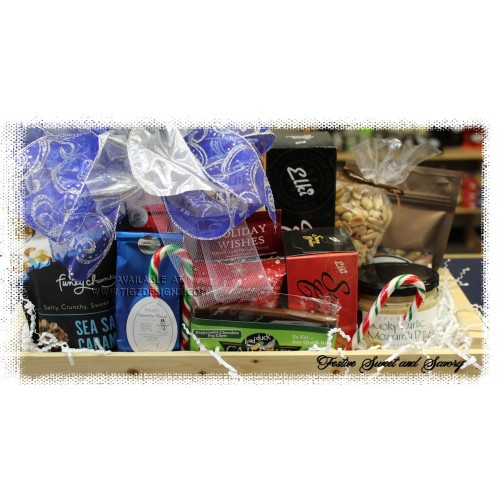 Festive Sweet & Savory Gift Basket - Creston BC Gift Baskets